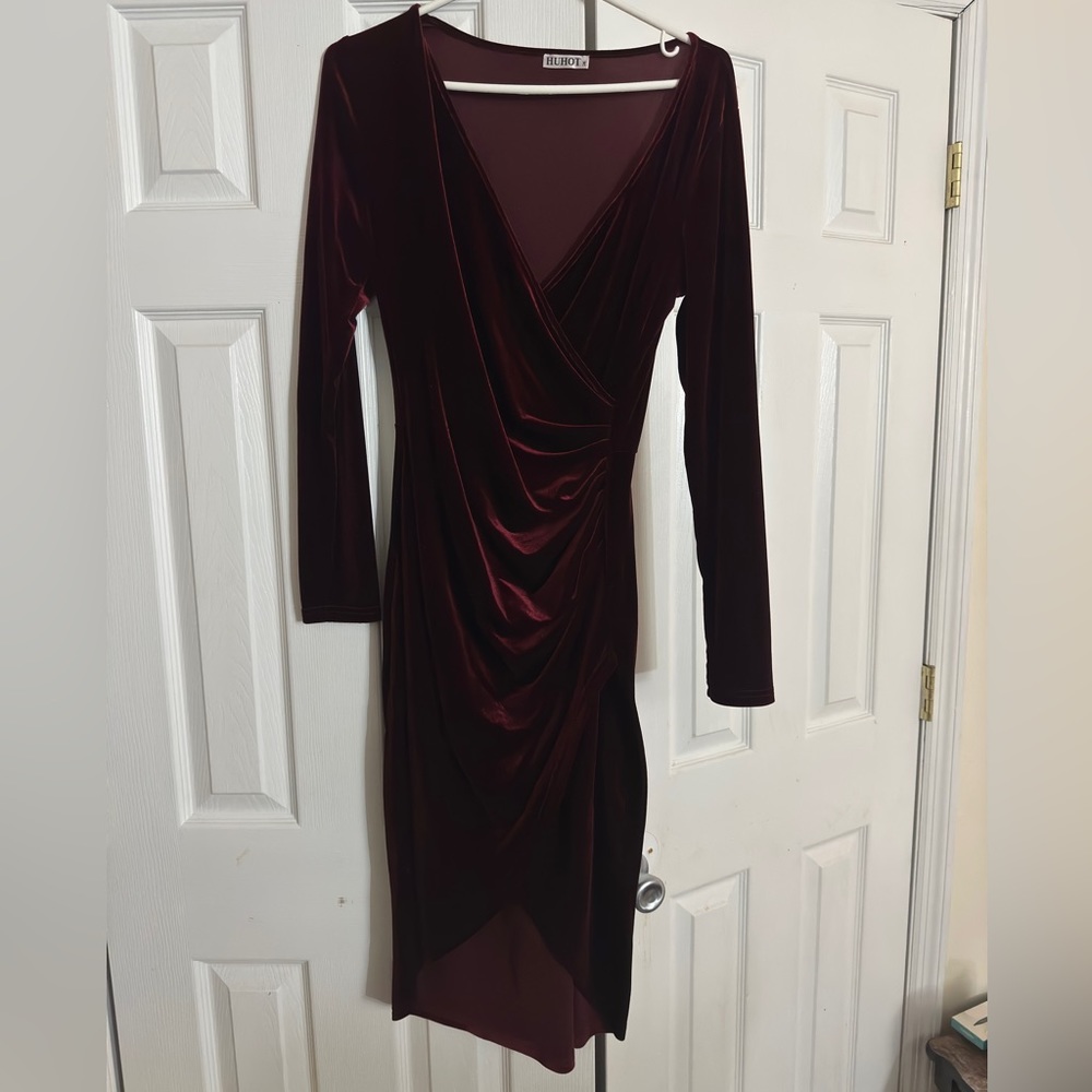 Burgundy Cocktail Dress